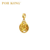 POH KONG 916/22K Yellow Gold Happy Love Roses Pendant