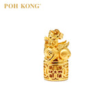 POH KONG 916/22K Yellow Gold Auspicious Fortune Guardian Pixiu Pendant
