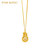 POH KONG 916/22K Yellow Gold Auspicious Wealth Accumulation Abacus Pendant