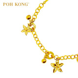 POH KONG 916/22K Yellow Gold Anggun Bunga Molek Bracelet