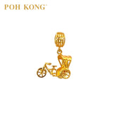 POH KONG 916/22K Yellow Gold Anggun Tricycle Charm Pendant (2019)