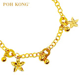 POH KONG 916/22K Yellow Gold Anggun Bunga Molek Bracelet