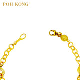 POH KONG 916/22K Yellow Gold Anggun Bunga Molek Bracelet