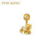 POH KONG 916/22K Yellow Gold Anggun Tricycle Charm Pendant (2019)