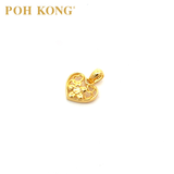 POH KONG 916/22K Gold Anggun Love and Flower Pendant (S)