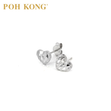POH KONG 375/9K Subang Hati Emas Putih