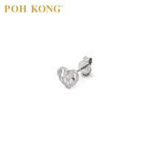 POH KONG 375/9K Subang Hati Emas Putih