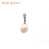POH KONG 375/9K White Gold Heart Pearl Pendant