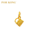 POH KONG 916/22K Yellow Gold Exquisite Flap Handbag Pendant