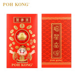 POH KONG 999/24K Kerajang Emas Syiling Emas Kemakmuran Paket Merah