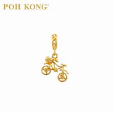 POH KONG 916/22K Yellow Gold Classic Bicycle Pendant