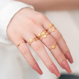 POH KONG 916/22K Gold Ruyi Knot Mini Ring