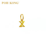 POH KONG 916/22K Yellow Gold Exquisite Alphabet Pendant X