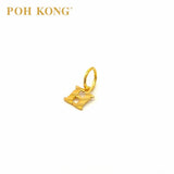 POH KONG 916/22K Yellow Gold Exquisite Alphabet Pendant H