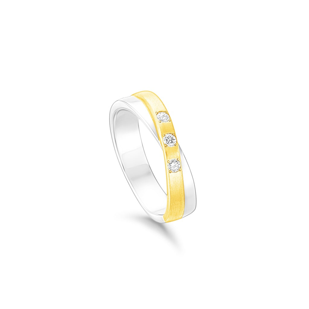 Cincin Pasangan POH KONG 950 Platinum &amp; 750 Gold Love Collection