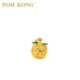 POH KONG 916/22K Gold Auspicious Orange Pendant