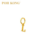POH KONG 916/22K Yellow Gold Exquisite Alphabet Pendant L