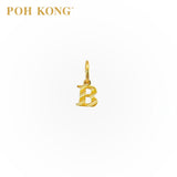 POH KONG 916/22K Yellow Gold Exquisite Alphabet Pendant B