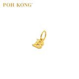 POH KONG 916/22K Yellow Gold Exquisite Alphabet Pendant B