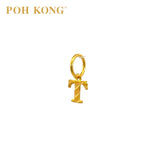 POH KONG 916/22K Yellow Gold Exquisite Alphabet Pendant T