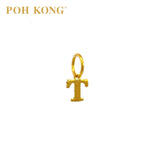 POH KONG 916/22K Yellow Gold Exquisite Alphabet Pendant T