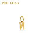 POH KONG 916/22K Yellow Gold Exquisite Alphabet Pendant N