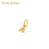 POH KONG 916/22K Yellow Gold Exquisite Alphabet Pendant A