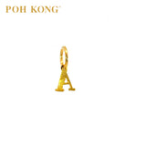 POH KONG 916/22K Yellow Gold Exquisite Alphabet Pendant A