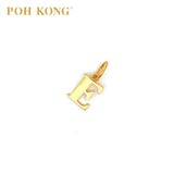 POH KONG 916/22K Yellow Gold Exquisite Alphabet Pendant E