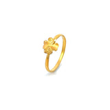 POH KONG 916/22K Yellow Gold Four Leaf Clover Ring
