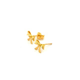 POH KONG 916/22K Yellow Gold Ribbon Earrings