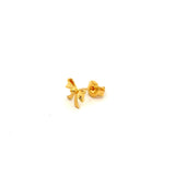 POH KONG 916/22K Yellow Gold Ribbon Earrings