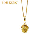 Poh Kong 916/22K Gold Auspicious Pot Of Gold Charm