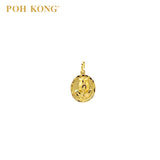 POH KONG 916/22K Yellow Gold Assorted Rose Pendant