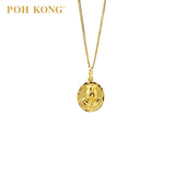 POH KONG 916/22K Yellow Gold Assorted Rose Pendant