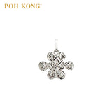 POH KONG 375/9K White Gold Assorted Ruyi Pendant