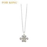 POH KONG 375/9K White Gold Assorted Ruyi Pendant