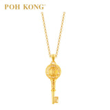 POH KONG 916/22K Emas Kuning Kunci Kekayaan Loket《开财富钥匙》吊坠 (2023)