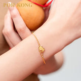 POH KONG 916/22K Yellow Gold Auspicious Blessed Gourd Bracelet