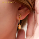POH KONG 916/22K Yellow Gold Auspicious Transformation Earrings