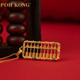 POH KONG 916/22K Yellow Gold Auspicious Blessing Abacus (Nine-Column) Pendant