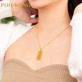 POH KONG 916/22K Yellow Gold Auspicious Blessing Abacus (Nine-Column) Pendant