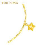 POH KONG Disney 916/22K Gold Baby Minnie With Little Star and Love Bracelet