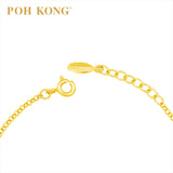 POH KONG Disney 916/22K Gold Baby Minnie With Little Star and Love Bracelet
