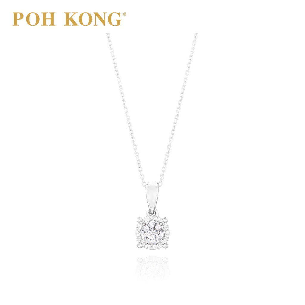Poh kong white gold pendant on sale