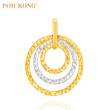 POH KONG 916/22K Yellow Gold Circular Pendant