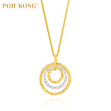 POH KONG 916/22K Yellow Gold Circular Pendant