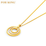 POH KONG 916/22K Yellow Gold Circular Pendant