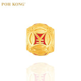 POH KONG 916/22K Yellow gold Auspicious Currency Symbols Charm