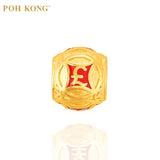 POH KONG 916/22K Yellow gold Auspicious Currency Symbols Charm